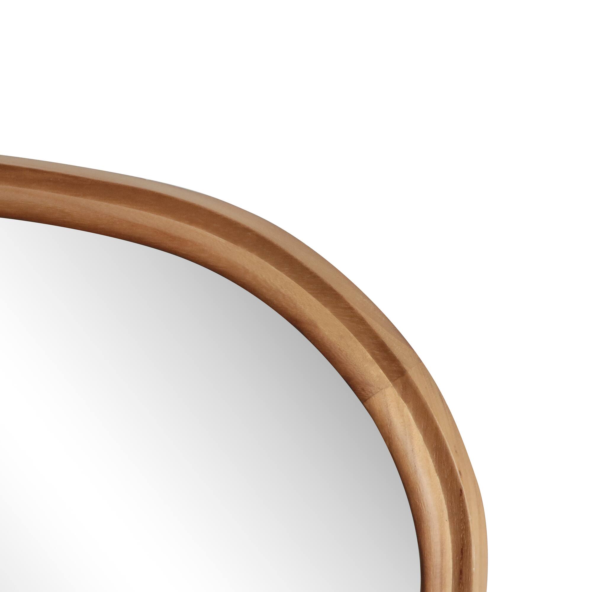 21" x 30" Arch Wall Mirror in Wavy Wood Frame by Ashland®